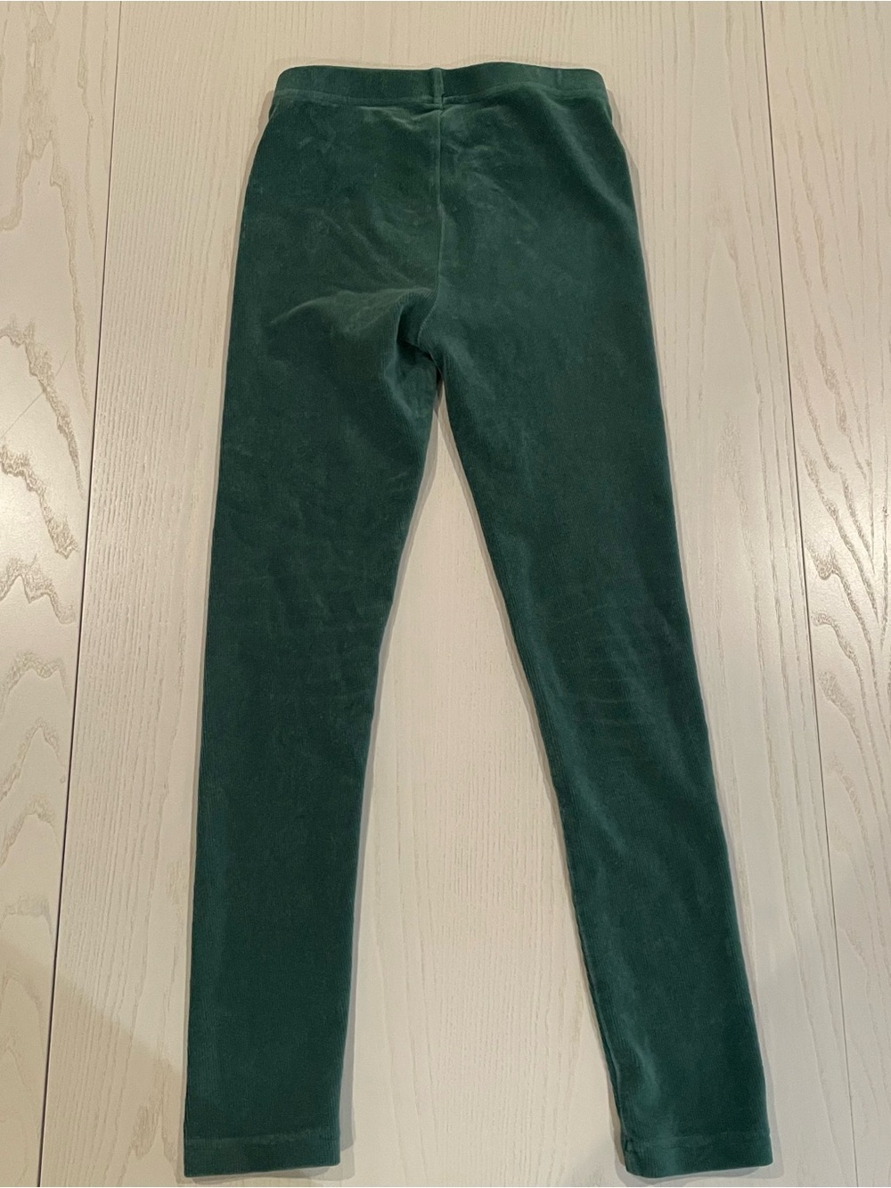 Hanna Andersson Ribbed Velour Leggings (Hunter Green) - Size 8 - Picture 4 of 4